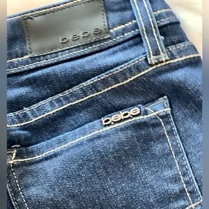 Classic Bebe skinny jeans.